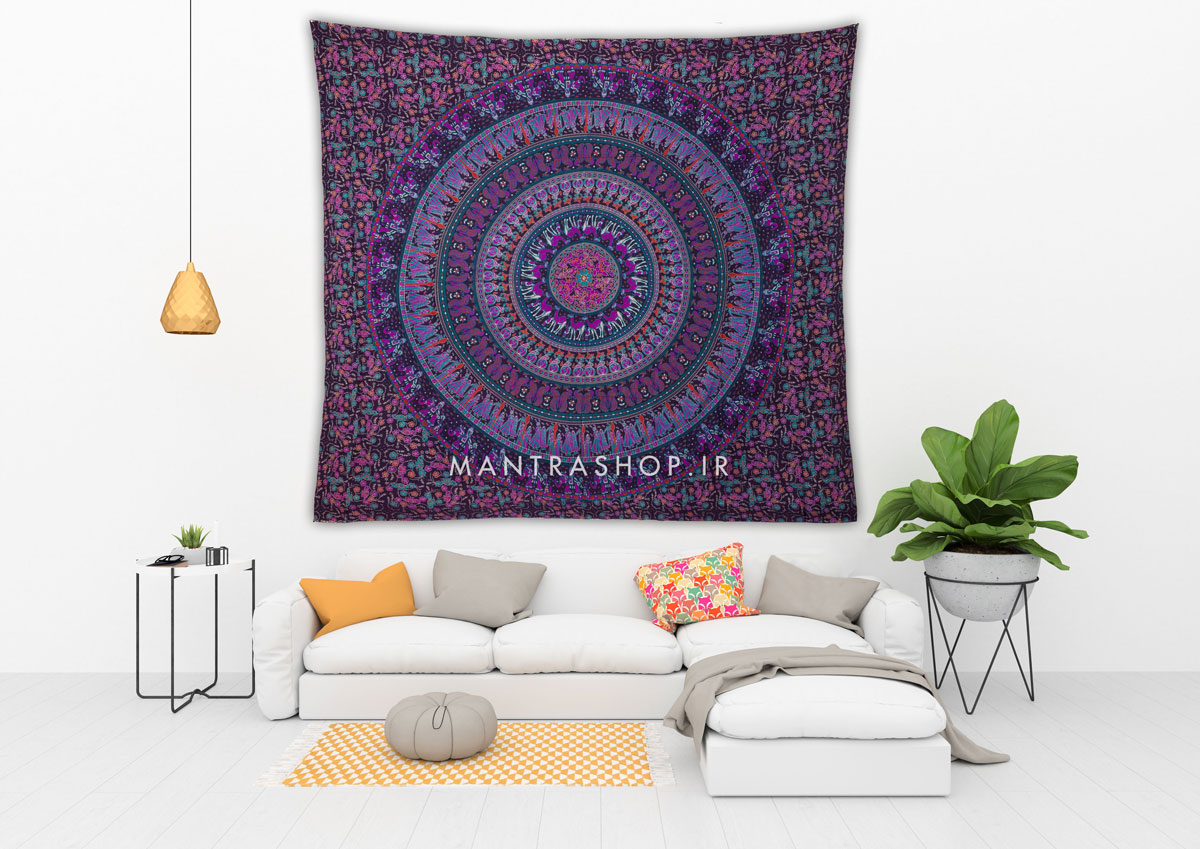 بکدراپ ماندالا بنفش تیره