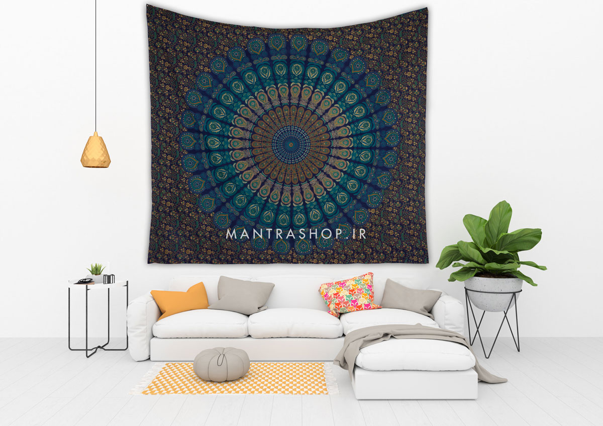 بکدراپ روتختی هندی سورمه ای