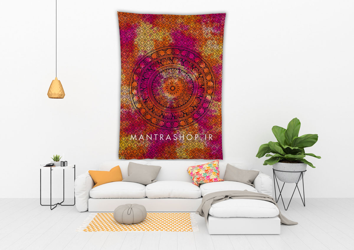 بکدراپ مولتی کالر قرمز ماندالا